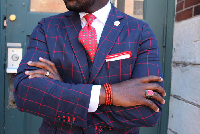 Designer Red Patterned Tie