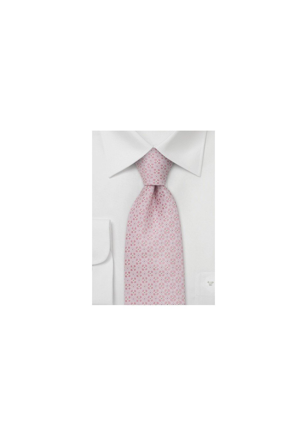 Designer neckties - Handmade silk tie in light pink