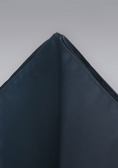 Pocket squares  -  Dark charcoal black hankie