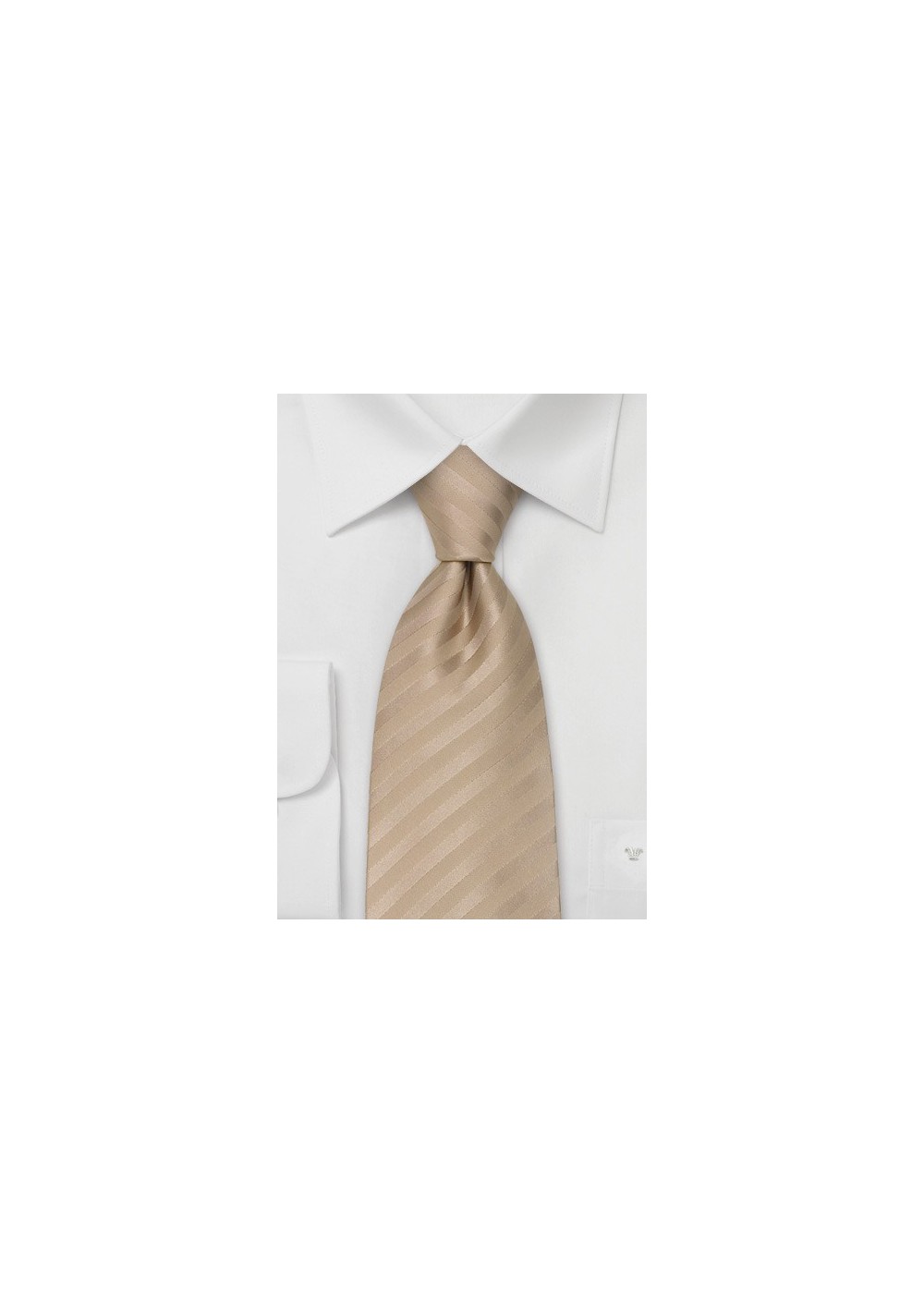 Square G check tie in brown and beige