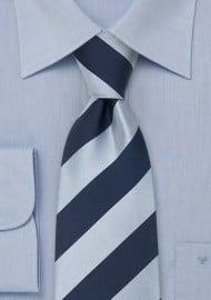 Blue Extra Long Neckties - Striped Tie "Lighthouse" by Parsley