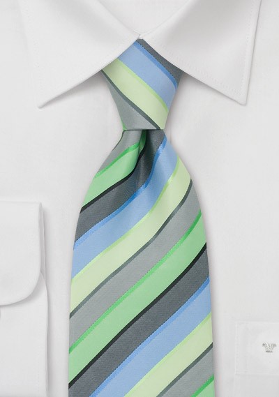 Trendy Striped Necktie