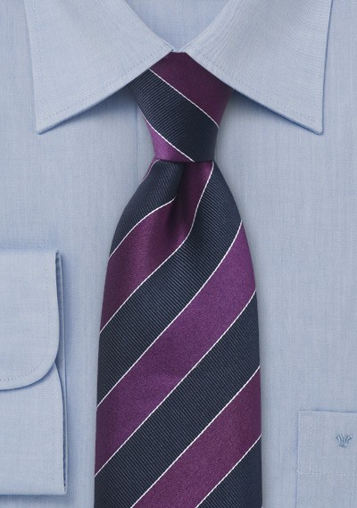 Necktie Midnight Blue Purple