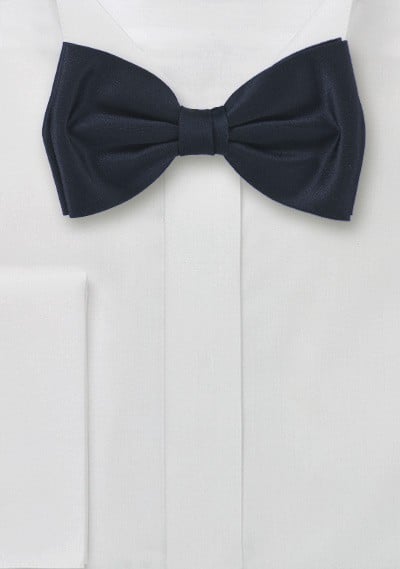 Charcoal Gray Silk Bow Tie
