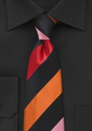 Bold Striped Tie in Sunmer Colors
