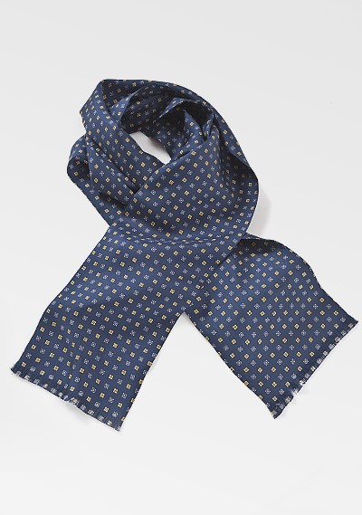 Navy Blue Scarf with Diamond Accents | Bows-N-Ties.com