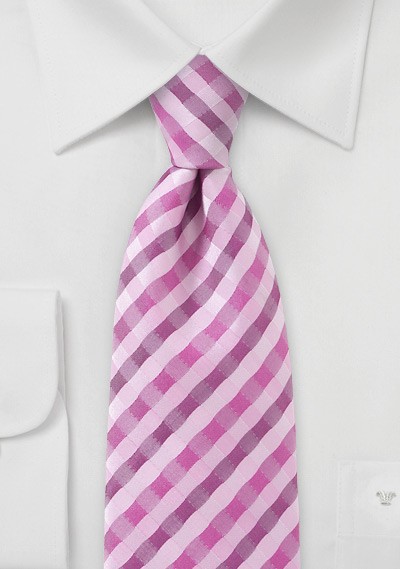 Mens Designer Patterned Tie in Pinks | Bows-N-Ties.com