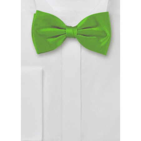Bright Green Pre-Tied Bow Tie