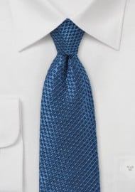 Wafflecone Textured Silk Tie in Teal
