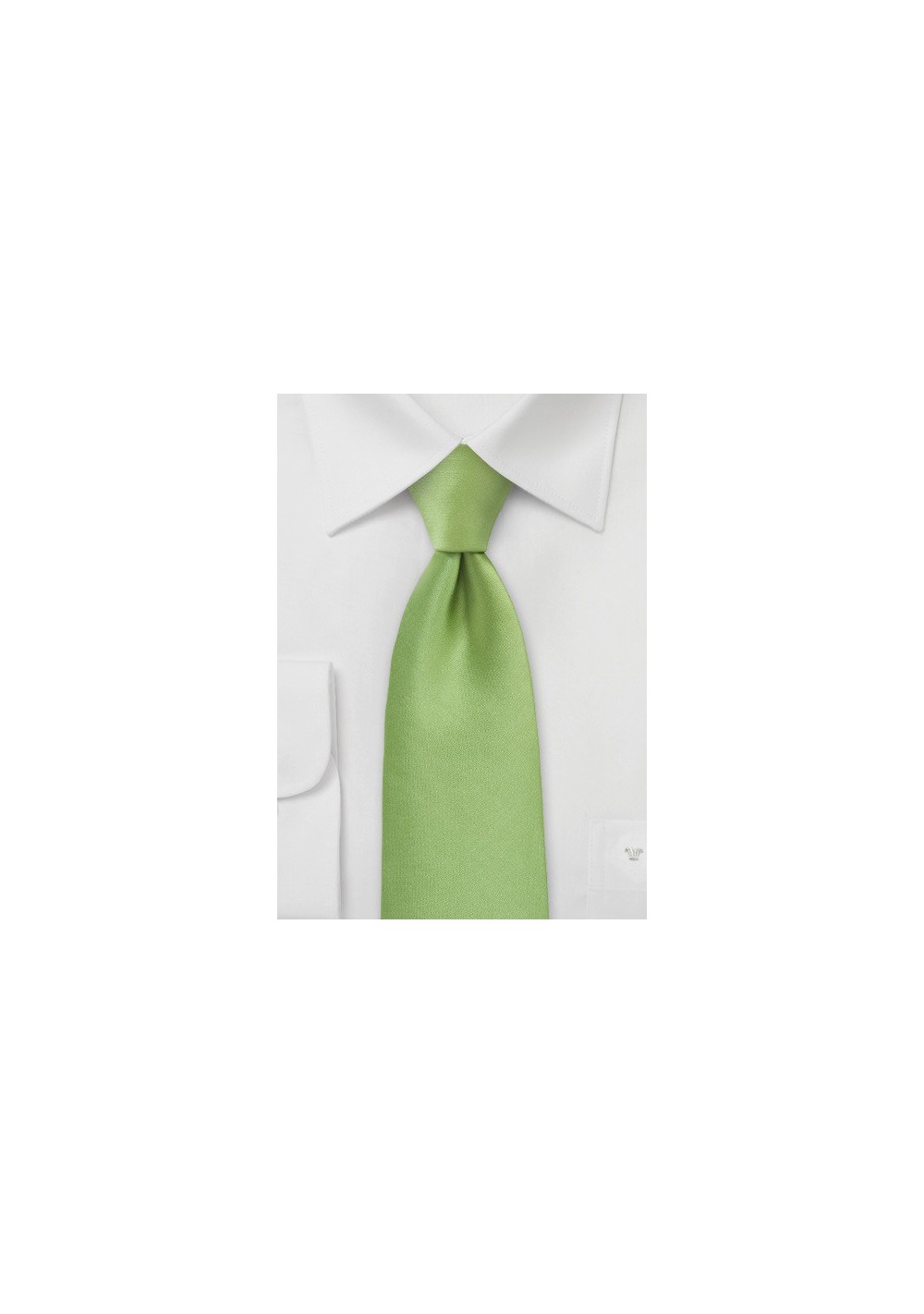 Lime Green Hued Tie in Solid Color