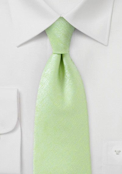 Heathered Texture XL Tie in Lime