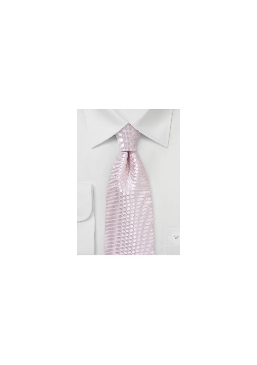 Extra Long Wedding Tie in Blush Pink