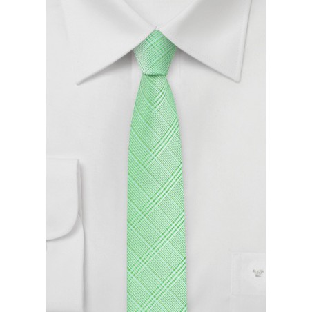 Skinny Tie in Pastel Green