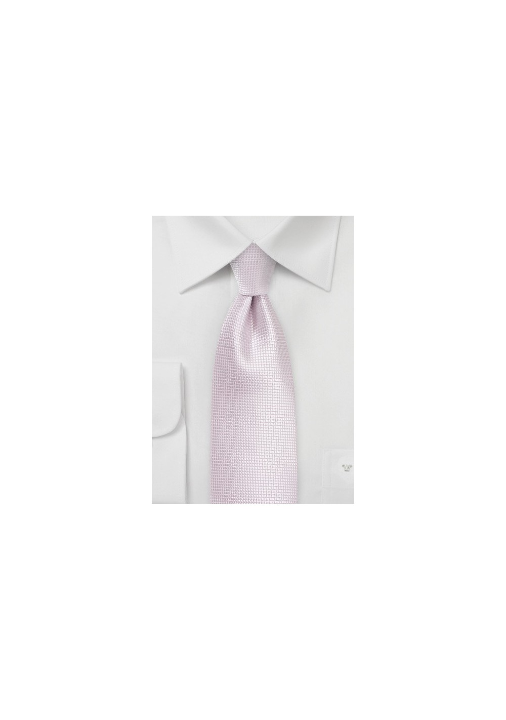 Solid Textured Tie in Pink Mist