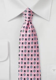 Pink Foulard Silk Tie