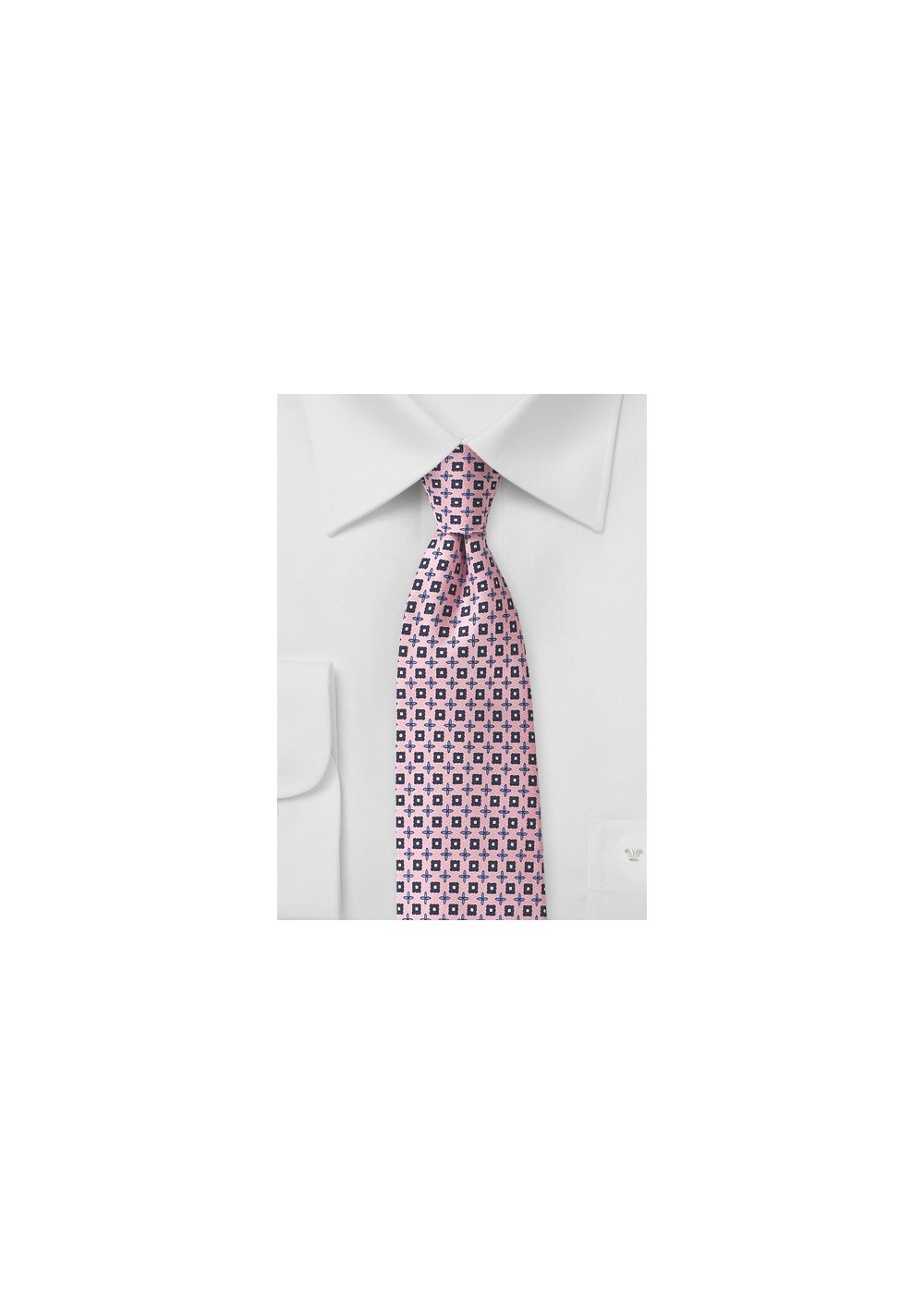Pink Foulard Designer Tie