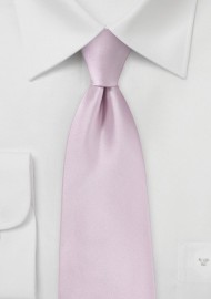 Soft Lilac Pink Tie in XL Length