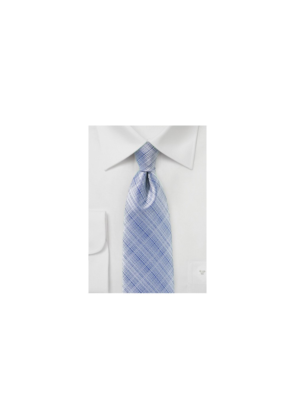 Textured Mens Tie in Kentucky Blue
