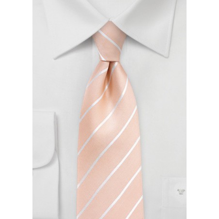 Nude Colored Tie in XL Length