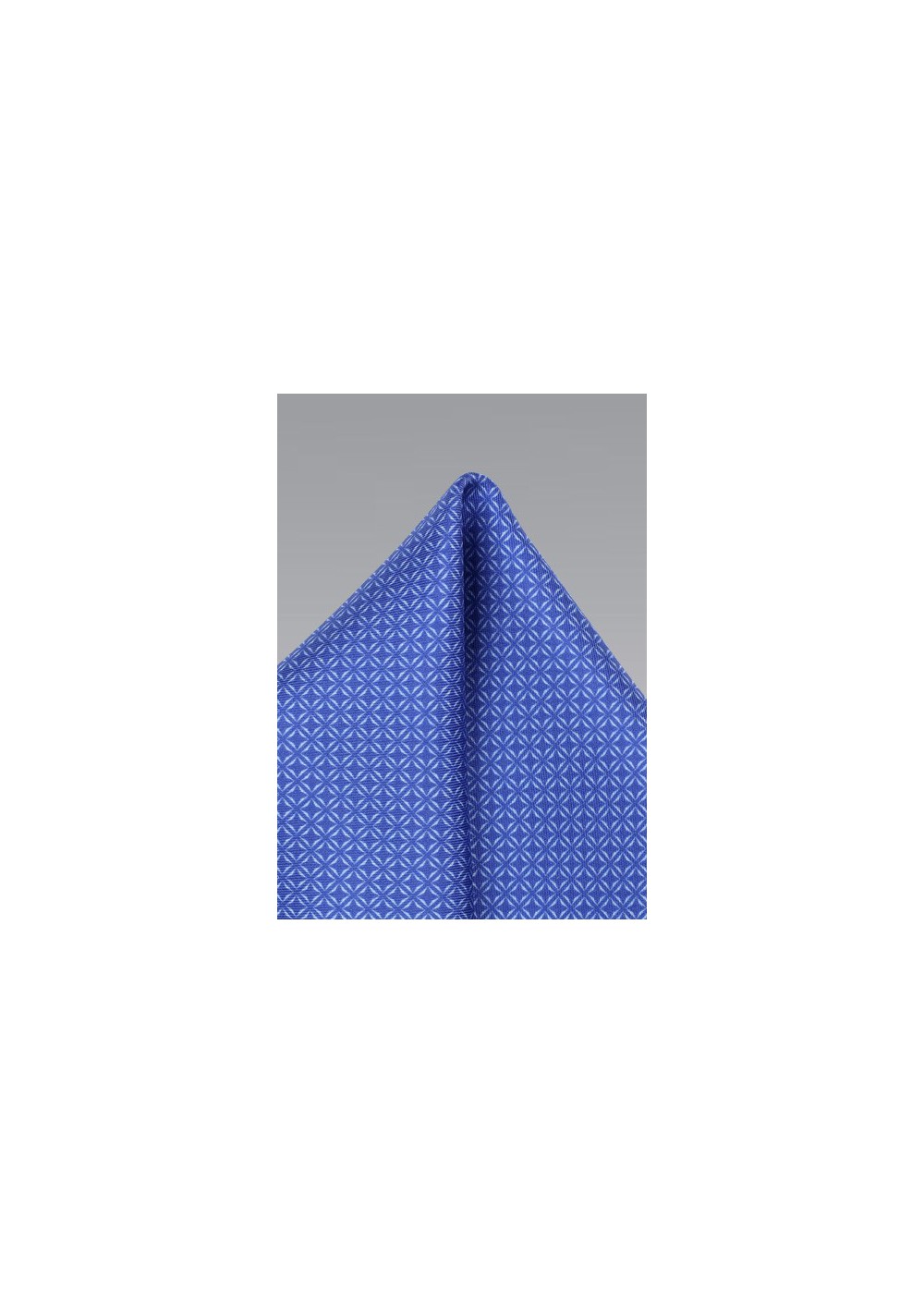 Pocket Square with Modern Checks in Ink Blue
