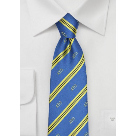 Striped Silk Tie for Alpha Tau Omega