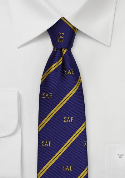 Sigma Alpha Epsilon Skinny Tie