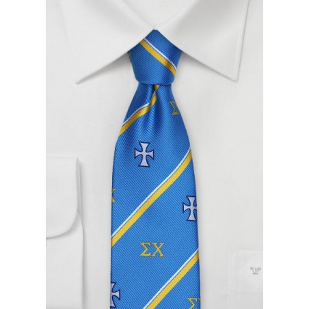 Crested Skinny Necktie for Sigma Chi