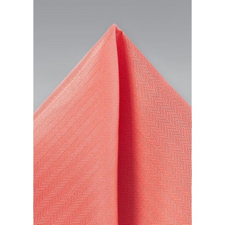 Matte Hanky in Neon Coral