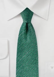 Kelly Green Tie in Recycled Yarn