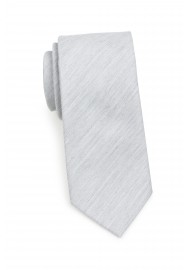 Woolen Matte Texture Tie in Mystic Gray Rolled