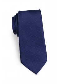 micro dot necktie in slim cut in navy