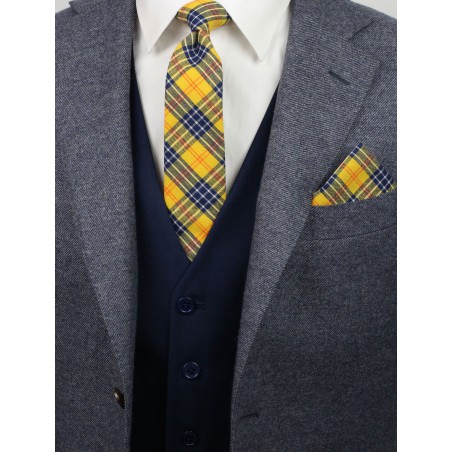 tartan plaid skinny tie styling tips