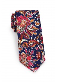 skinny cotton mens tie in vintage colors