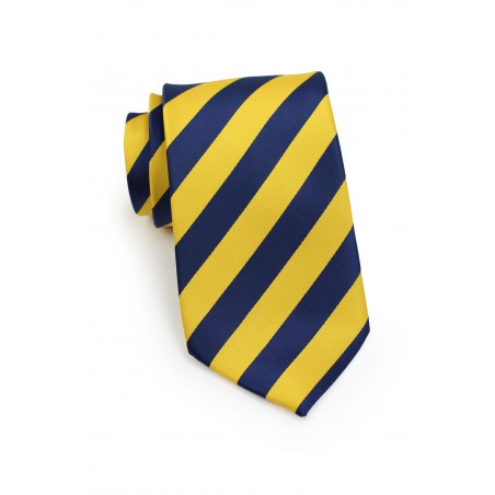 Regimental Yellow and Blue Tie