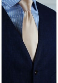 Champagne Hued Neck Tie Styled