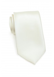 IVORY Cream Polyester Mens Tie and Hankie Set<>3.5" Width-More U Buy-More U Save 