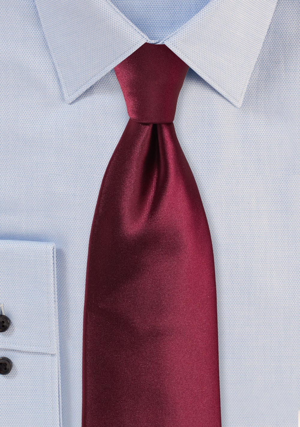 Wine Red Colored Necktie
