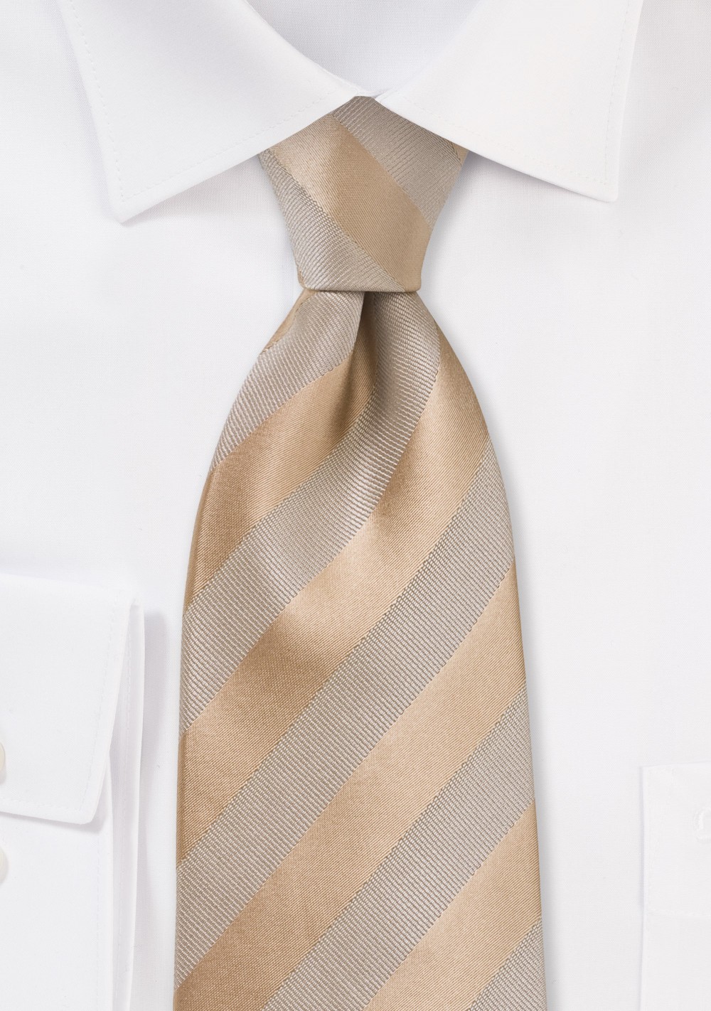 Golden Wheat Striped Tie