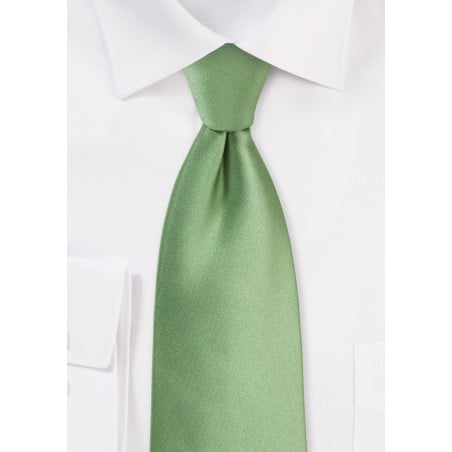 Sage Color Tie for Tall Men