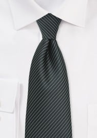 Pencil Stripe Tie in XL Length