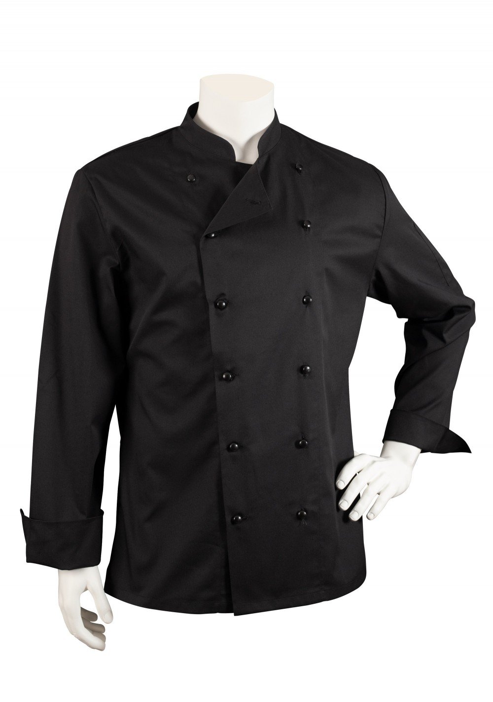 Executive Chef Cooking Jacket in Black in Unisex Fit Front