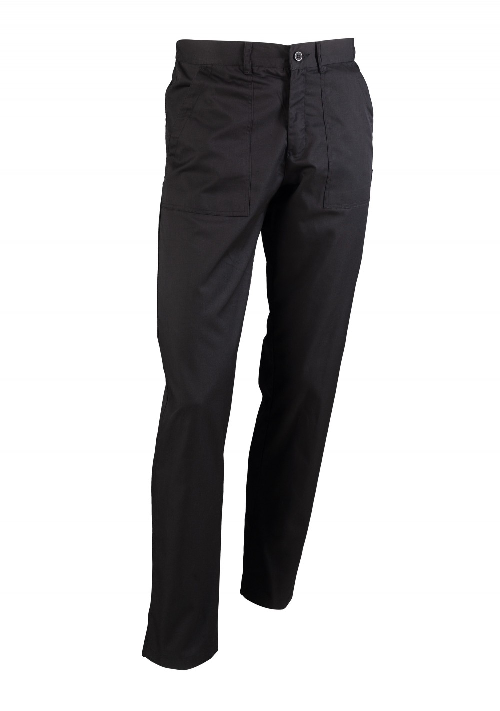Men's Chef Trousers, Men's Chef Pants in Black with Patch Pockets