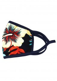 hawaii print face mask with medical grade filter for men and women