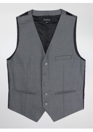 Mens Suit Vest in Dress Gray