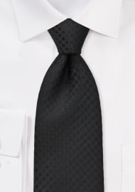 Monochromatic Black Tie in XL Length