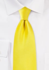 Canary Yellow Kids Sized Tie