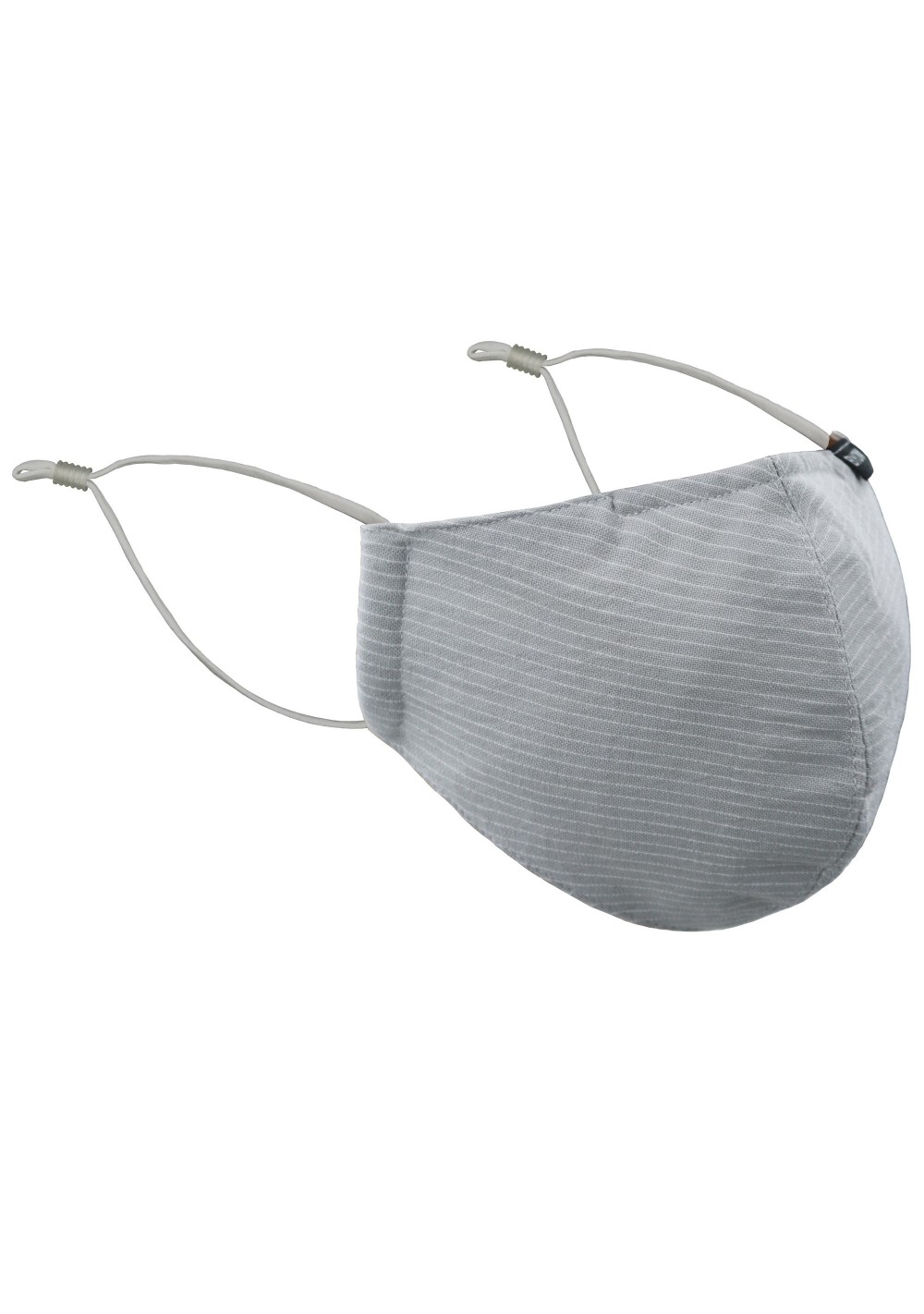 Pin Stripe Mask in Silver | Silver Gray Cotton Mask with Pin Stripes ...