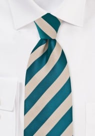 Riviera Blue and Champagne Tie for Kids