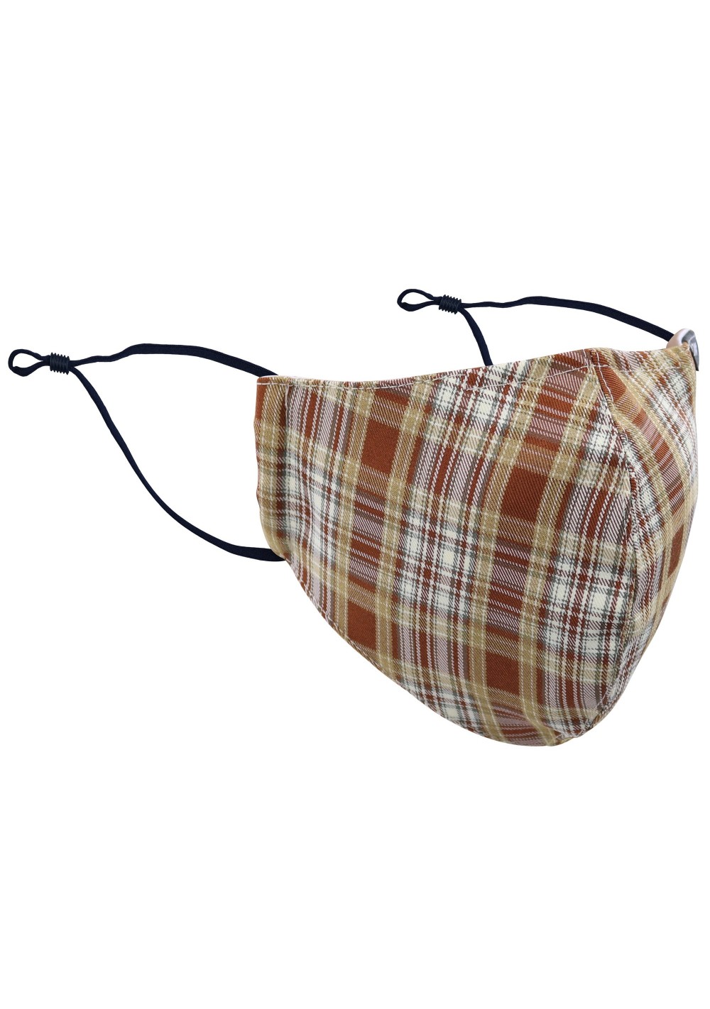 fall-mask-collection-filter-face-mask-in-navy-brown-and-beige-check-design-bows-n-ties