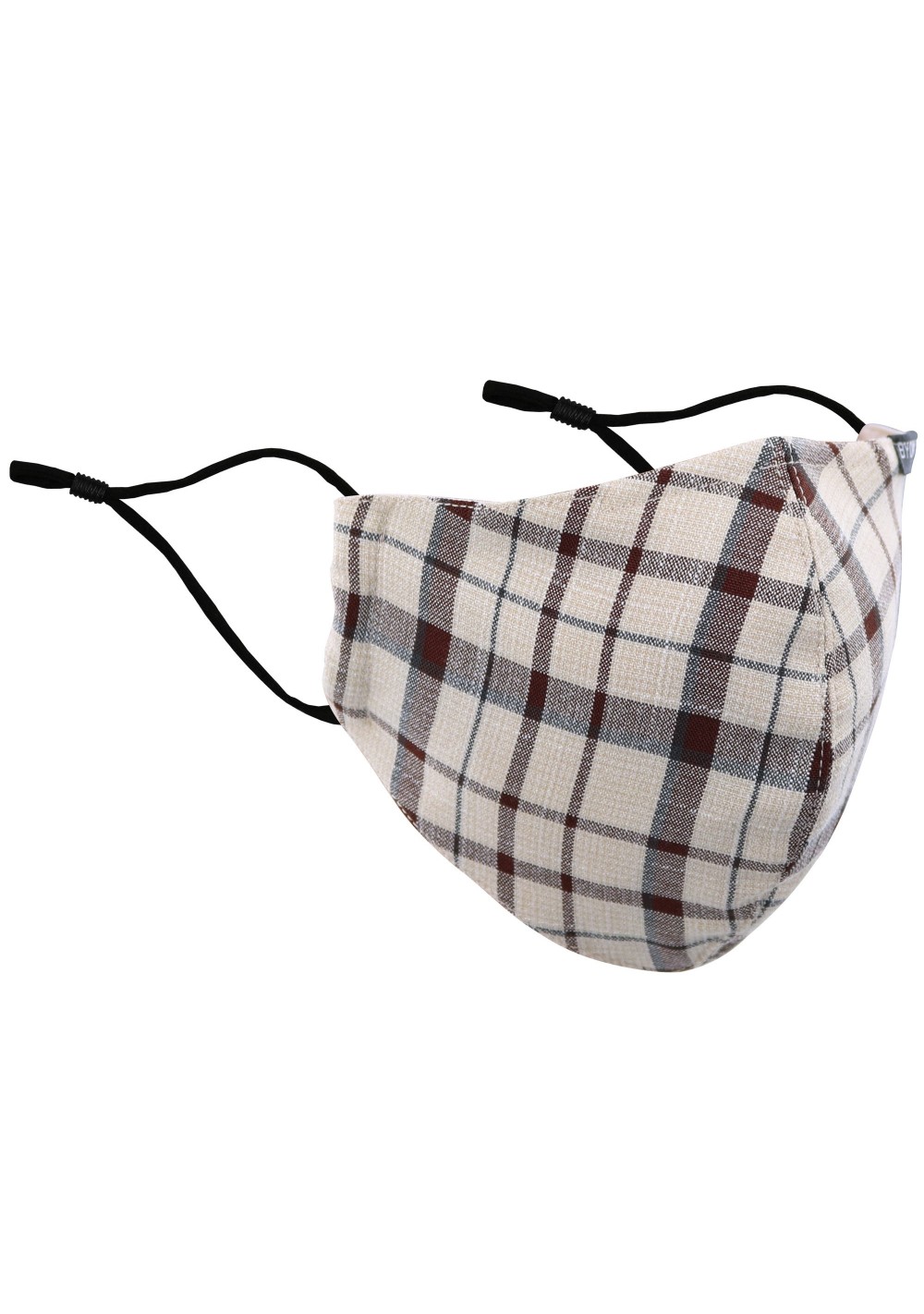 Adjustable Filter Face Mask in Fall Plaid